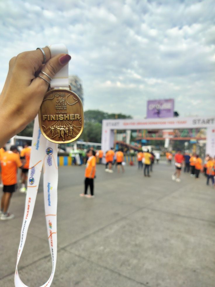 Medalla de finisher de una carrera